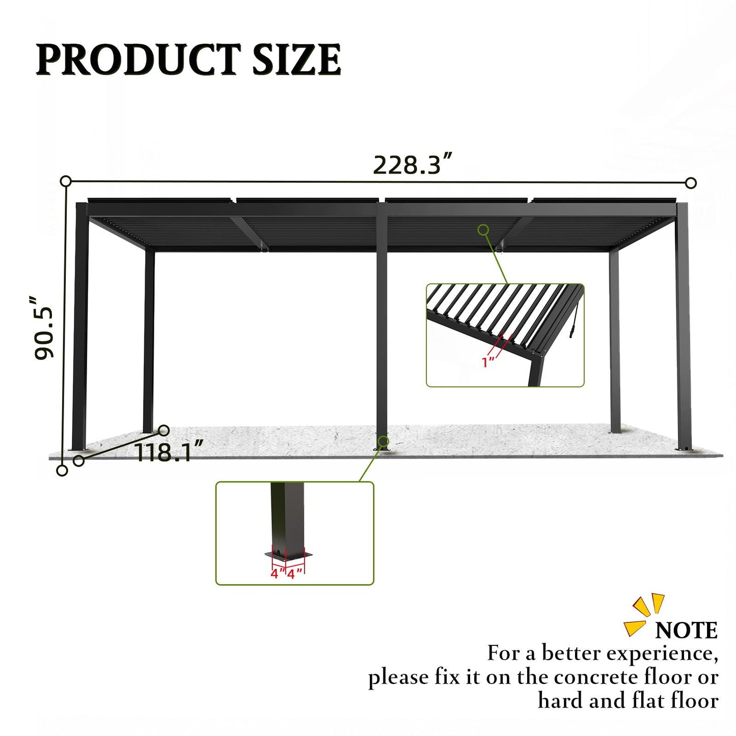 Aluminum Louvered Pergola | Adjustable Pergola Roof System