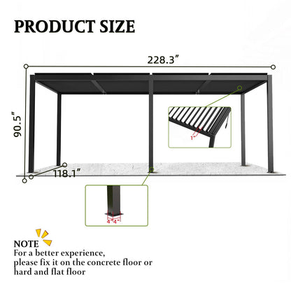 Aluminum Louvered Pergola | Adjustable Pergola Roof System