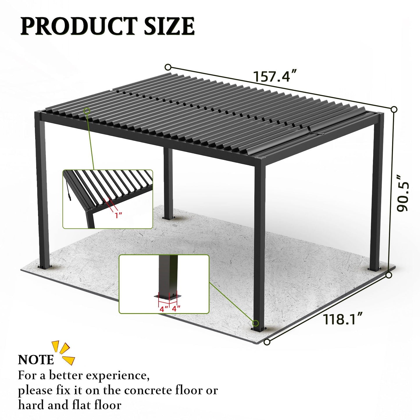 Aluminum Louvered Pergola | Adjustable Pergola Roof System