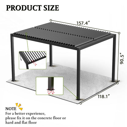 Aluminum Louvered Pergola | Adjustable Pergola Roof System