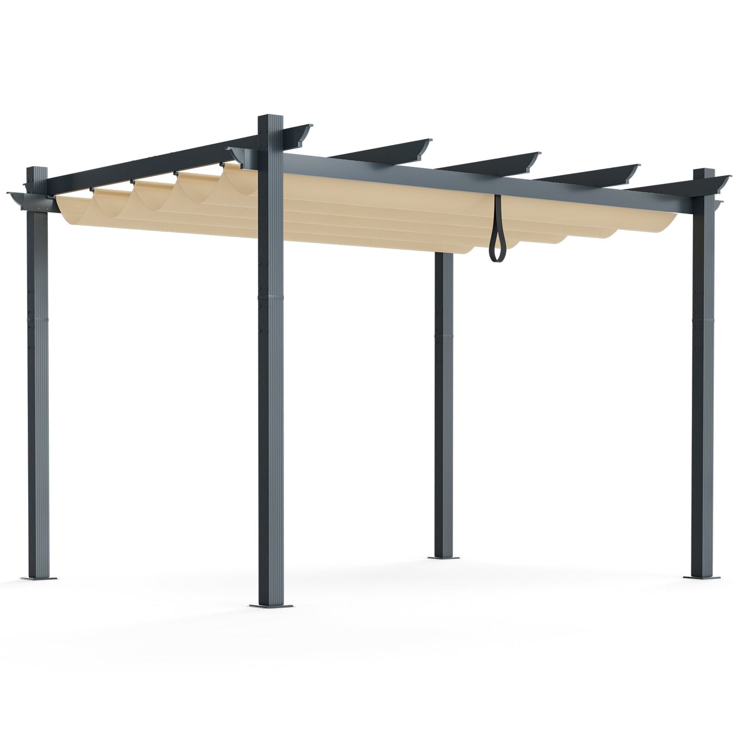 10x12 Aluminum Retractable Pergola Canopy | Outdoor Shelter