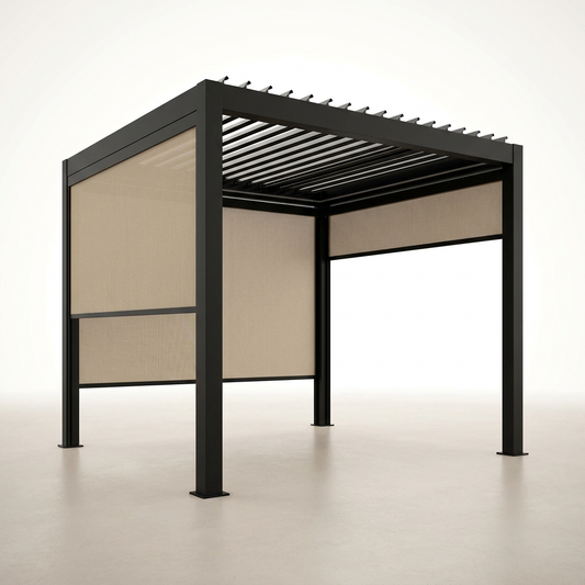 LumaShade Atria Screen Pergola — Studio Shot