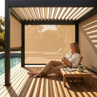 LumaShade Atria Screen Pergola — Lifestyle