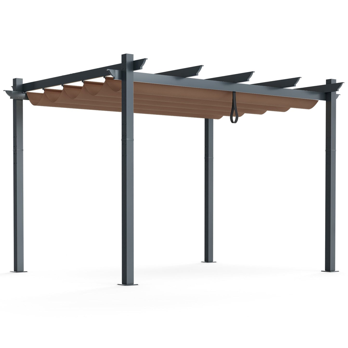 10x12 Aluminum Retractable Pergola Canopy | Outdoor Shelter