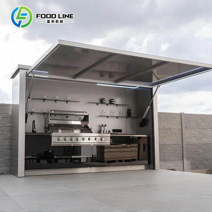 Portable Outdoor Kitchen with Large Storage Space – Customizable Camping & Backyard BBQ Cooking Station