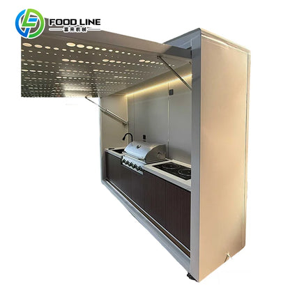 Portable Outdoor Kitchen with Large Storage Space – Customizable Camping & Backyard BBQ Cooking Station