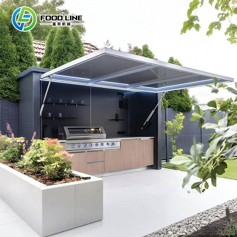 Portable Outdoor Kitchen with Large Storage Space – Customizable Camping & Backyard BBQ Cooking Station