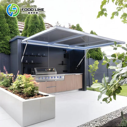 Portable Outdoor Kitchen with Large Storage Space – Customizable Camping & Backyard BBQ Cooking Station