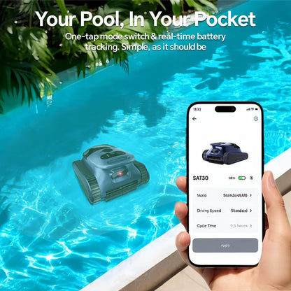 Seauto Crab Pro Cordless Pool Vacuum – 3 Cleaning Modes, Auto-Docking
