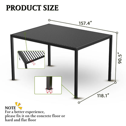 Aluminum Louvered Pergola | Adjustable Pergola Roof System